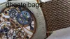 Audemar Pigue Watch Audpi Watch Abby tittar på automatiskt aibi -skelett 18K G King Faisal Ksa Saudiarabien Logo 27mm tunn