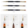 Makeup Tools 13st Acrylic French Stripe Nail Art Liner Brush 3D Tips Manicuring Ultrathin Line Ritning Pen UV Gel Borsts Målar 231020