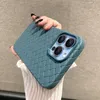 Breathable Weave Pattern Soft Thin Case For iPhone 15 14 13 12 11 Pro Max 14 15 Plus Grid Solid Back Cover