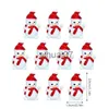 Kerstversiering Kerst Miniatuur Beeldjes Schattig 10 stuks Kleine Kerst Beeldjes Mini Sneeuwpoppen Desktop Ornament Grappig Hars Ambachten Kerstmis x1020