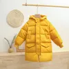 Down Coat Russia New Winter Long Thick Down Jacket for Girl Boys Clothes Hooded Parka Coat Kids Snowsuit Outerwear Clothing 231020