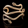 Bracelet Creative Serpent Forme Bracelets Argent Plaqué Bijoux Personnalité Bras Manchette Tempérament Animal Ouverture Bracelets Cadeaux 231019