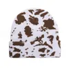 18 cores outono inverno leopardo impressão gorro masculino feminino quente chapéu de malha estudante bonito zebra impressão vaca boné