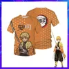 Cosplay Anime Dämon Slayer Cosplay Custume Casual T-shirt Erwachsene Kinder Kawaii Cartoon Kurzarm Geist Klinge Grafik Eltern-kind-Tuch