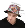 Berets personalizado otomi tecido méxico floral arte balde chapéu mulheres moda verão praia sol mexicano flores padrão pescador boné