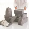 Borse portaoggetti Organizzatore da viaggio Valigia Imballaggio 7/8/9/10 pezzi Set Custodie Bagagli portatili Custodia per scarpe Borsa cosmetica