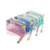 Storage Bags Waterproof Cosmetic Bags Pvc Transparent Zippered Toiletry Bag With Handle Strap Portable Clear Makeup Pouch For Bathroom Dhr9S