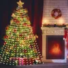 Décorations de Noël Lumière d'arbre de Noël 2M de long bande lumineuse étanche blanc chaud décoration de lumière colorée pour les décorations de fête d'arbre de Noël x1020
