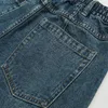 2 Pieces Sets for Men Big Pocket Design Denim Jacket and Rounded Banana Jeans Casual Loose Neutral Style Couple Streetwear M-5XL