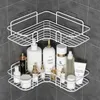 Badezimmerregale, Aluminiumlegierung, Nodrill, Eckregal, Duschregal, Halter, Toiletten-Make-up-Organizer für Shampoo, Wandversorgung 231019