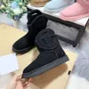 New Designer Boots Australian Women's Winter Slippers Classic Brown Snow Plush Ankle Short Mini Fur Maroon Fleece Flats All kinds of fashion