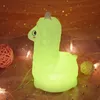 Lâmpadas Shades Alpaca LED Night Light Touch Sensor Colorido Silicone Animal Lâmpada Alimentada por Bateria Quarto Lâmpada de Cabeceira para Crianças Presente de Bebê 231019