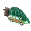 Christmas Decorations Christmas Decorations Brightly Lit Building Santa Claus Car House Village Holiday Garage Decoration Griswold Vil Dhcxg