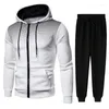 Men's Tracksuits 2023Men's Autumn And Winter Sportswear Zipper Bag Fashion Casual Printing Jacket Sports Jogging Pants Suit