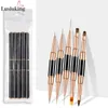 Make-up-Tools Doppelkopf Nail Art Liner Malerei Pinsel dünne Streifen Linie Zeichenstift DIY UV Gel Potherapie Maniküre Zubehör Werkzeug 231020