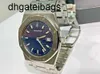 Montre Audemar Pigue Montre Audpi Abby Montres Automatique Piglet 56175st Royal Oak Ssteel 33 mm Quartz avec Plaque Snack Bleue A+