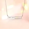 Kedjor Fashion Trend med Love Letter Necklace Ladies S925 Silver Inlaid 5a Zircon Simple ClaVicle Chain Chain Chain