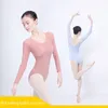 Bühne Tragen Erwachsene Ballett Tanz Kleidung Einteiliges V-ausschnitt Praxis Anzug Yogo Gymnastik Trikot Für Mädchen Klassische Moderne