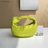 Sac à main Designer Sac Jodie Candy Véritable peau d'agneau avec logo Totes Tricot Femmes Mini Sacs fourre-tout Véritable Sac en peau de mouton Cloud Marque de mode YBGJG