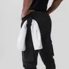 Lu Lu lemen Pantalon de course décontracté avec poches latérales pour homme avec cordon de serrage réglable