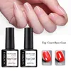 Nail Polish Parkson No Wipe Top Base Coat Gel polish Design Enhancer Varnish Semi Permanent Soak Off UV LED Art Tool 231020