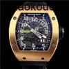 RicharsMiers Watch Automatic SuperClone KV Factory 029 Gold Edition Sports WristCarbon fiber sapphire Ship By FedexMRZV table