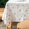 Toalha de mesa branca oca renda toalha de mesa simples pastoral algodão e linho retângulo doméstico redondo café sala de estar 231019