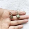 Dangle Earrings Irregular Pyrite Nugget Big Huge Natural Stone Drop Jewelry Women Brand Fashion Ear Cute Gem Handmade