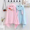 Towel Luxury Children's Bathrobe Cloak Coral Plush Cartoon Bathing Hood Bath Plus Large Baby