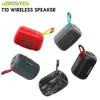 Cell Phone Speakers New T10 Outdoor Portable Wireless Bluetooth Speaker Mini Subwoofer Card Loudspeaker Box Q231021