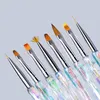 Makeup Tools Misscheering 8pcsset Aurora Akryl Nail Art Målning Pennor för design Sjuk smal borste Gradient Gel Ritning DIY 231020