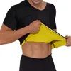 T-shirt da uomo 2022 Uomo Vita Trainer Sudore Neoprene Body Shaper Perdita di peso Sauna Shapewear Camicia da allenamento Gilet Fitness Palestra T259t