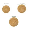 Mats kuddar 4 Pack Round Rattan Placemats Natural Catttail Straw Dining Table Heating Ers For Kitchen 231019