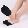 Women Socks Cushion Sock Lining Heelless Invisible Liner Forefoot Pad Sponge Open Silicone Anti-slip Toe Foot