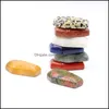 Stone Natural Crystal Stone Ornaments Coffin Shape Reiki Healing Chakra Quartz Mineral Tumbled Gemstones Hand Piece Home Decoration Ac Dhyvh