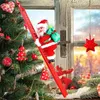 Decorazioni natalizie 2024 Babbo Natale Salita elettrica Scala Albero Ornamento Decorazione per interni ed esterni Anno Regali per bambini 231019