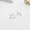 Authentique 925 en argent Sterling exquis étoile boucles d'oreilles pour les femmes Hyperbole Bijoux fins Bijoux en gros YME118