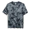 T-shirt da uomo T-shirt tie-dye estiva T-shirt da uomo in cotone a maniche corte con stampa allentata Streetwear Camicia hip-hop per uomo