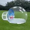 Atividades ao ar livre 2023 foto tirando barraca de bolha de cúpula inflável transparente, globo de neve inflável de Natal com casa de bolha de túnel