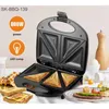 Brödtillverkare Europeiska rostfritt stålpanelens smörgåsstillverkare Toaster Breakfast Machine Grilled SZJ-1604