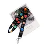 Space Cartoon Hangend touw Cool Lanyard voor telefoonknoppen Lanyard met sleutelhanger Fluitje Mode ID-badgehouder Lanyards voor portemonnees Kaarthouders