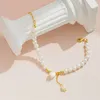 Strand Koreaanse Lichte Luxe Tulp Bloem Armband Voor Vrouwen Shell Parel Kralen Rose Verstelbare Charm Trendy Sieraden