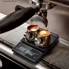 Badrumskökskalor DRIP Kaffeskala med timer 3 kg/0,1 g hög precision Häll över espresso back-upplyst LCD-skärm Q231019