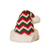 Röd julhatt mjuk plysch randiga snöflak hattar jultomten cosplay cap barn vuxna xmas fest dekoration mössor 1020