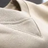 3D-lettergeborduurde badstof trui met borduursel op de borst voor heren en dames