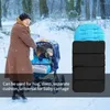 الأجزاء عربة الأطفال حقيبة نوم للأطفال Universal Toddler Footmuff دافئ الأطفال الدافئة وسادة الكرسي السوداء