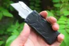 Taktik Otomatik Bıçak SK5 Çelik Bıçağı Siyah Havacılık Alüminyum Alaşım Tutarlar Çift Eylem Keskin EDC Cep Kağıt Kesici Bıçaklar