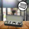 Watch Boxes Box Travel Mens Organiser Tray Portable Jewelry Organizer Pu Zipper Closure Case Storage Roll