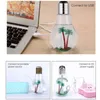 Ångare glödlampa luftfuktare 400 ml stor kapacitet Desktop Art Air Colorful Night Light USB Diffuser Mini Purifier 231020