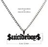 Suiideboys SUICIDE BOYS SBS Pro collier européen et américain hommes et femmes hip-hop mode breloques